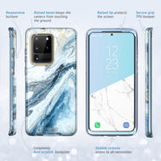 Galaxy S20 Ultra Cosmo Case - Marble Blue