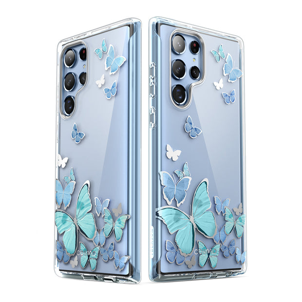 Galaxy S22 Ultra Cosmo Case - Blue Butterfly
