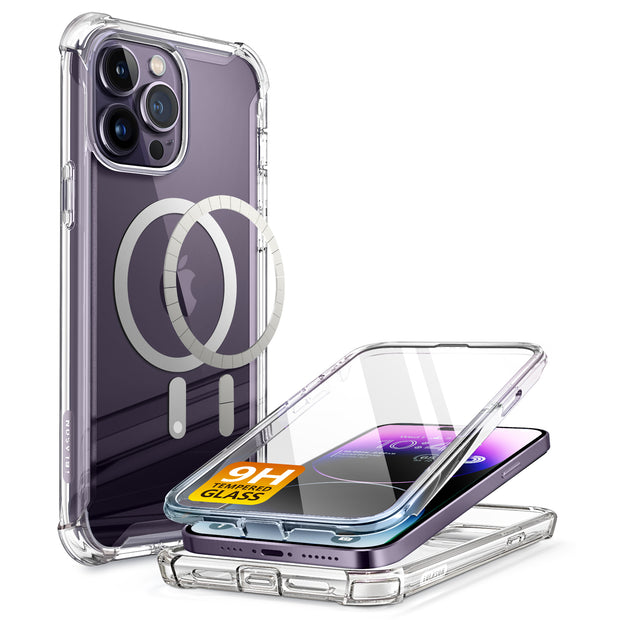 iPhone 14 Pro Max Ares Mag with Tempered Glass  Case - Clear