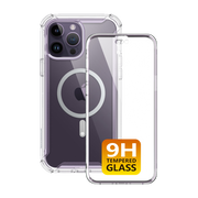 iPhone 14 Pro Max Ares Mag with Tempered Glass  Case - Clear