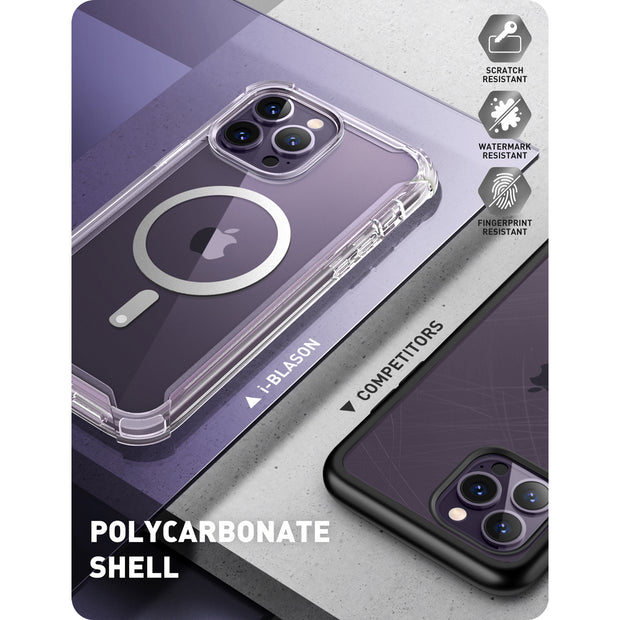 iPhone 14 Pro Max Ares Mag with Tempered Glass  Case - Clear
