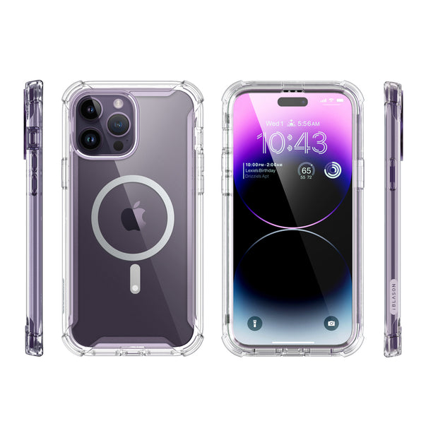iPhone 14 Pro Max Ares Mag with Tempered Glass  Case - Clear