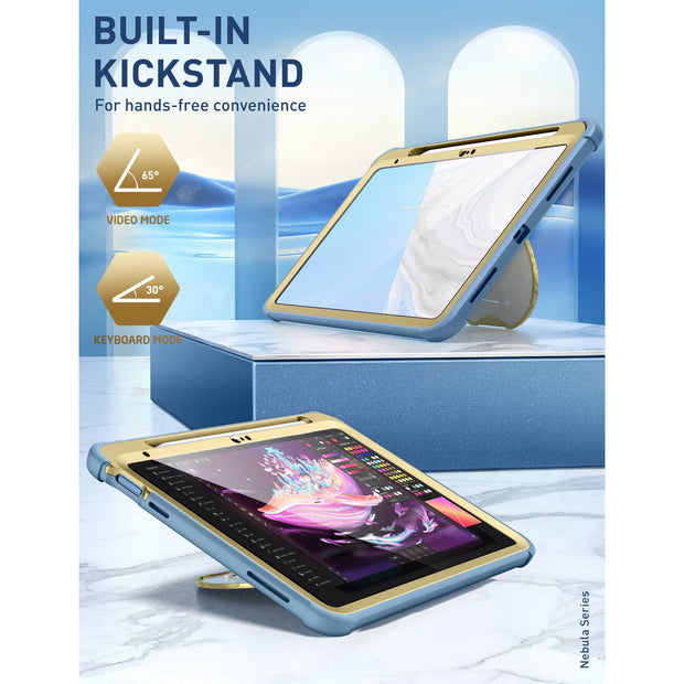 iPad 10.9 inch (2022) Cosmo Case-Marble Blue