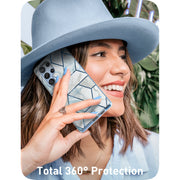 Galaxy S22 Ultra Cosmo Case - Marble Blue