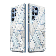 Galaxy S22 Ultra Cosmo Case - Marble Blue