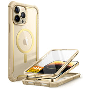 iPhone 14 Pro Ares Mag with Tempered Glass  Case - Gold
