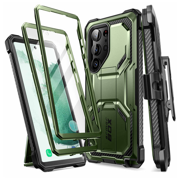 Galaxy S23 Ultra Armorbox Case - Dark Green