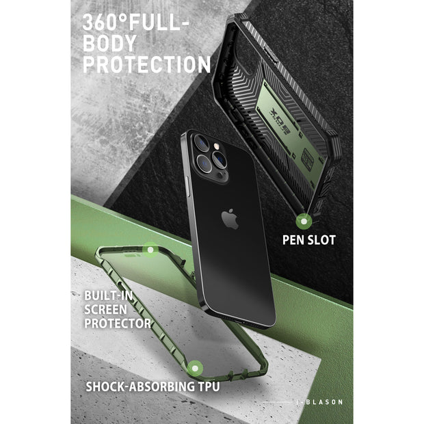 iPhone 14 Pro Armorbox Case - Dark Green