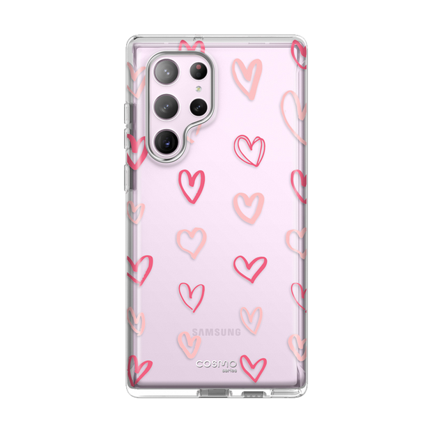 Galaxy S23 Ultra Cosmo Case -Pink Hearts