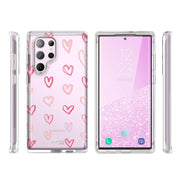 Galaxy S23 Ultra Cosmo Case -Pink Hearts