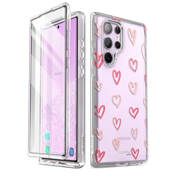 Galaxy S23 Ultra Cosmo Case -Pink Hearts