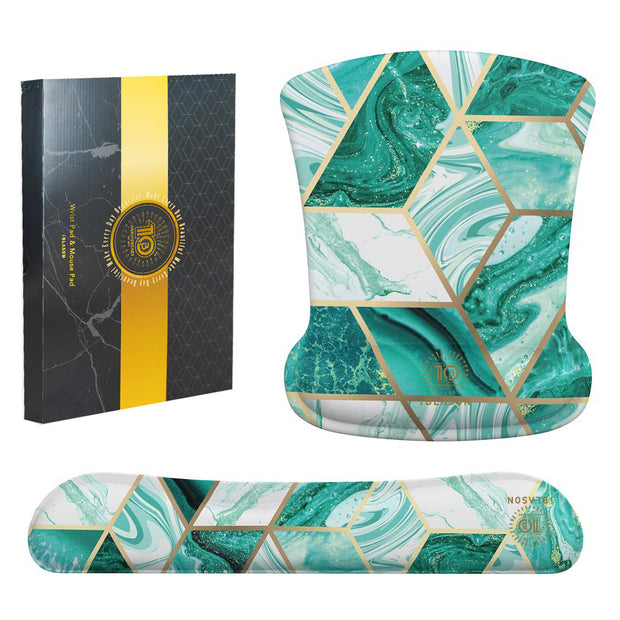 Cosmo Keyboard and Mouse Pad - Marble Green