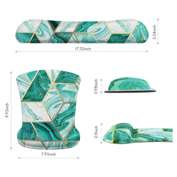 Cosmo Keyboard and Mouse Pad - Marble Green