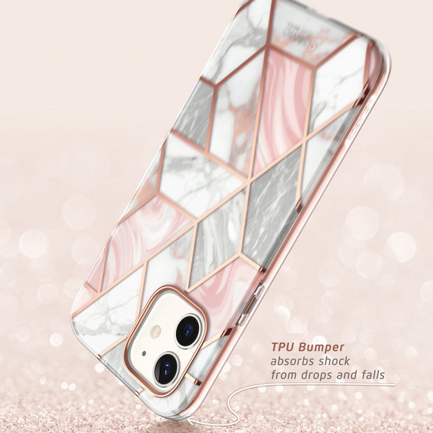 iPhone 12 Cosmo Case - Marble Pink