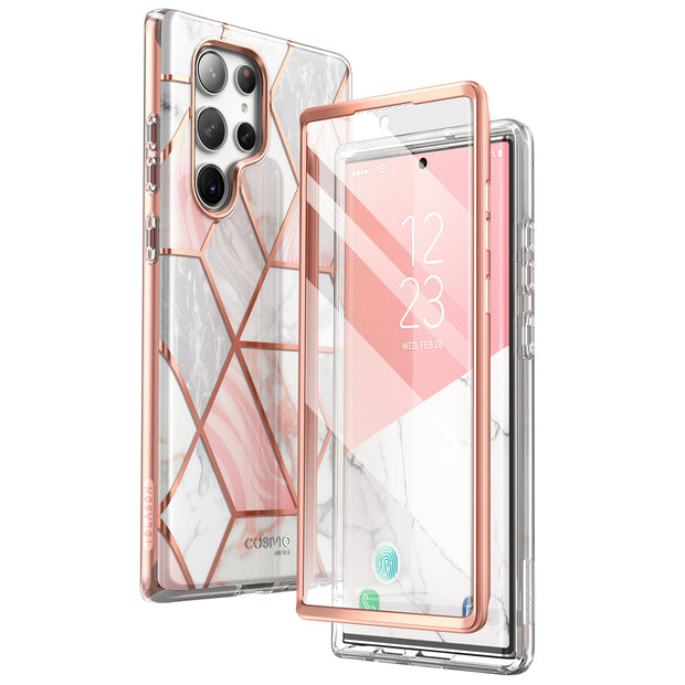 Galaxy S23 Ultra Cosmo Case - Marble Pink