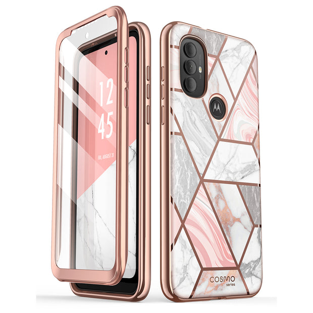 Moto G Power Cosmo Case-Marble Pink