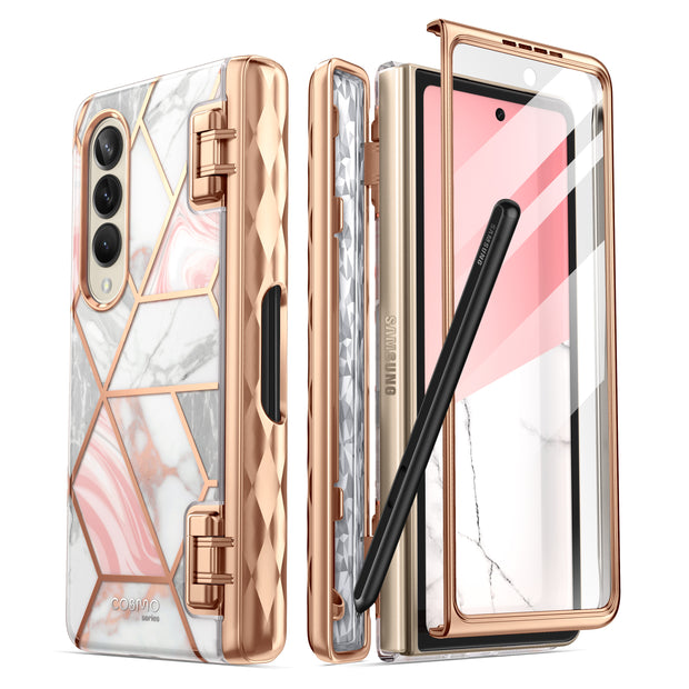 i-Blason Cosmo Pro - Protective case for cell phone - marble pink - for Samsung Galaxy Z Fold4