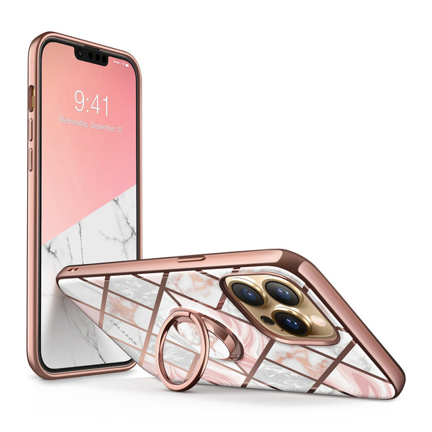 iPhone 13 Pro Max Cosmo Snap Case - Marble Pink