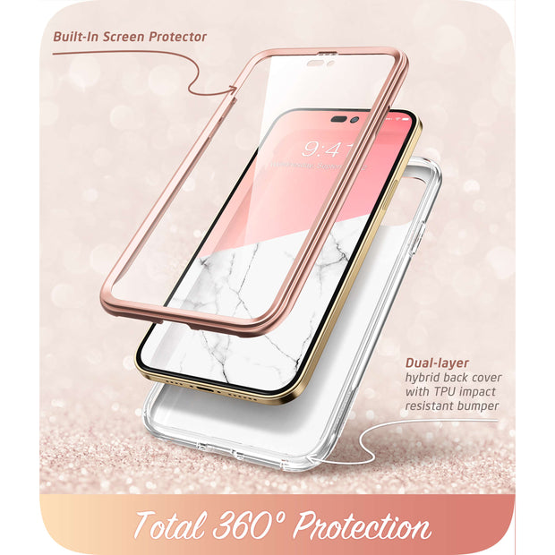 iPhone 14 Pro Max Cosmo Case - Marble Pink