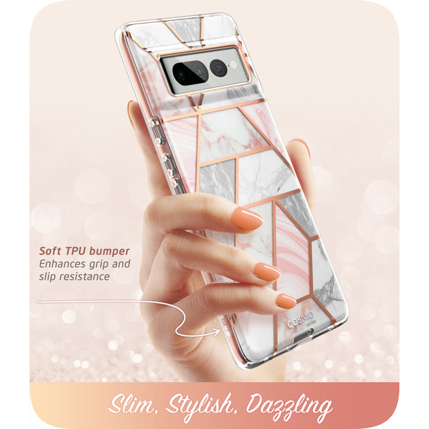 Google Pixel 7 Pro Cosmo Case  - Marble Pink