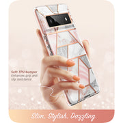 Google Pixel 6A Cosmo Case - Marble Pink