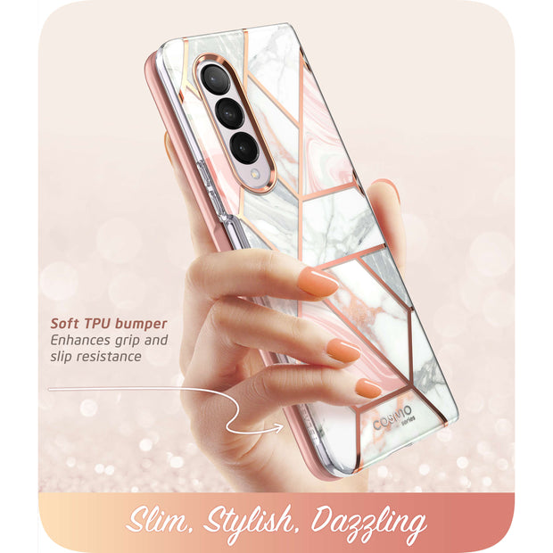 Galaxy Z Fold3 Cosmo - Marble Pink