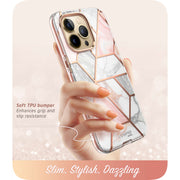 iPhone 14 Pro Cosmo Case - Marble Pink