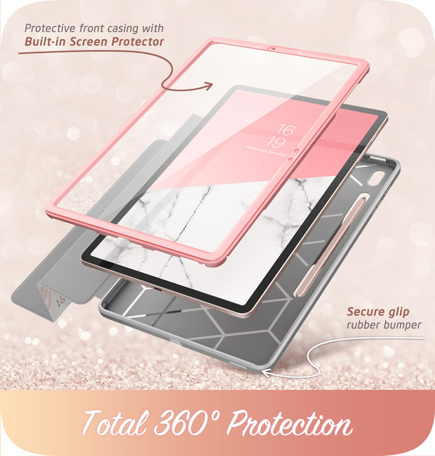 Galaxy Tab S7 FE 12.4 inch (2021) Cosmo Case -Marble Pink