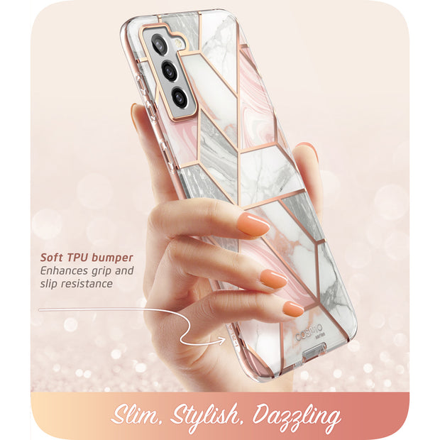 Galaxy S21 FE Cosmo Case - Marble Pink