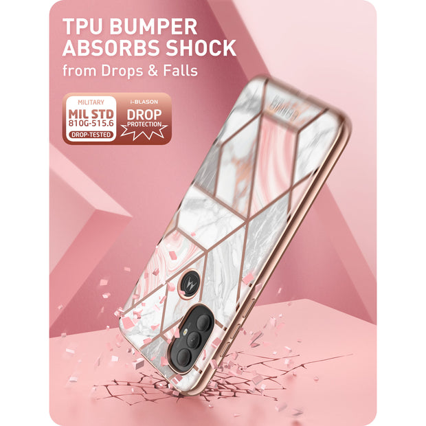 Moto G Power Cosmo Case-Marble Pink