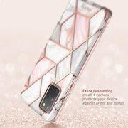 Galaxy S20 Cosmo Case (with Screen Protector) - Marble Pink