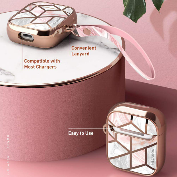 AirPods 1 | 2 Cosmo Case(open box) - Marble Pink