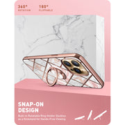 iPhone 13 Pro Cosmo Snap Case - Marble Pink