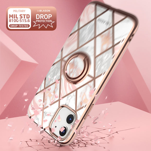 iPhone 12 Cosmo Snap Case - Marble Pink