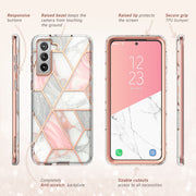Galaxy S21 Plus Cosmo Case - Marble Pink
