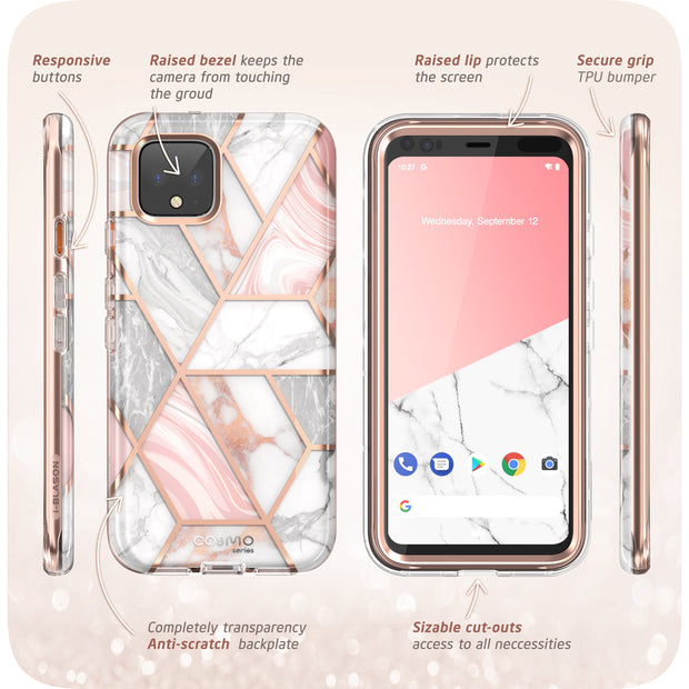 Google Pixel 4 Cosmo Case(open box)-Marble Pink