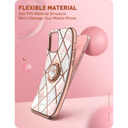 iPhone 13 Cosmo Snap Case - Marble Pink