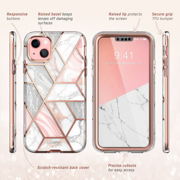 iPhone 13 Cosmo Case - Marble Pink