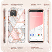 Google Pixel 4 XL Cosmo Case-Marble Pink