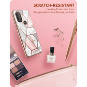 Moto G Power Cosmo Case-Marble Pink