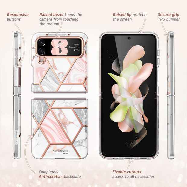 Galaxy Z Flip4 Cosmo - Marble Pink