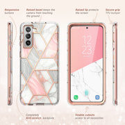 Galaxy S21 FE Cosmo Case - Marble Pink