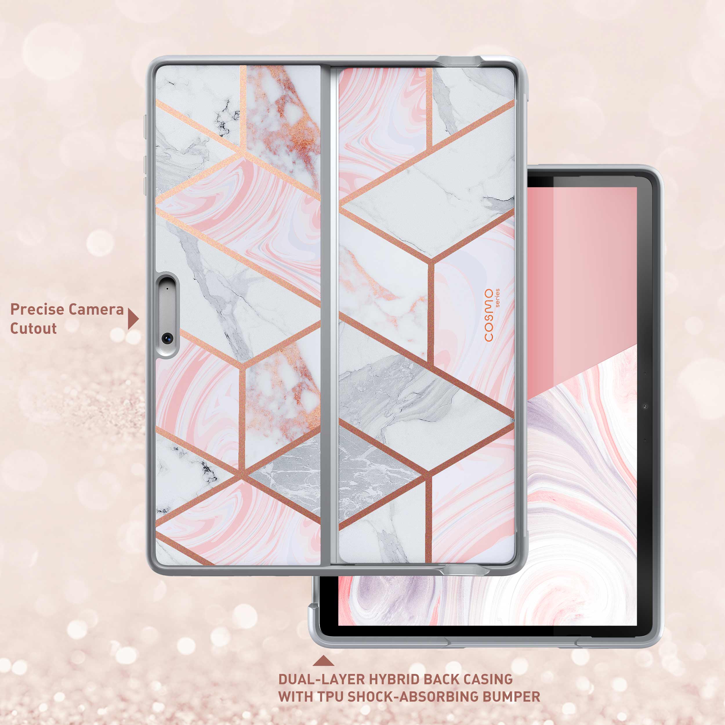 Microsoft Surface Pro 9 Cosmo Case-Marble Pink | i-Blason