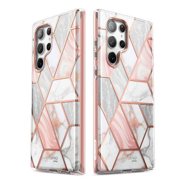 Galaxy S23 Ultra Cosmo Case - Marble Pink