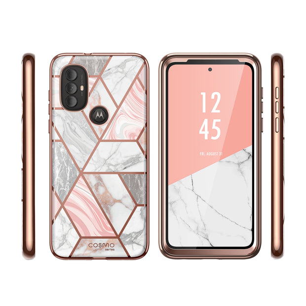 Moto G Power Cosmo Case-Marble Pink