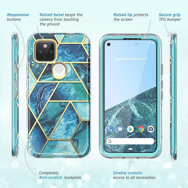 Google Pixel 5a 5G Cosmo Case - Ocean Blue