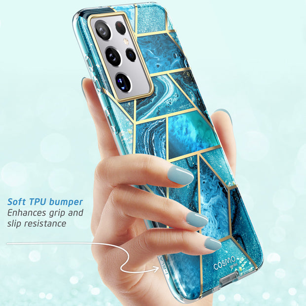 Galaxy S21 Ultra Cosmo Case(open box) - Ocean Blue