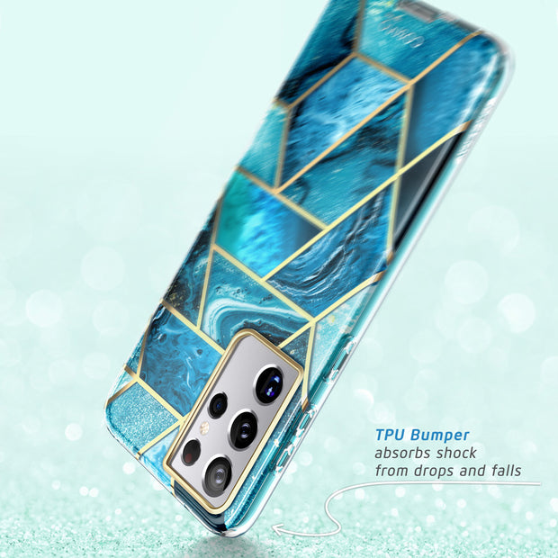 Galaxy S21 Ultra Cosmo Case - Ocean Blue