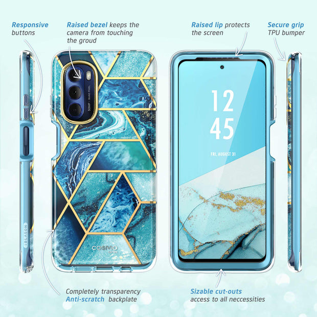 Moto G Stylus 5G (2022) Cosmo Case-Ocean Blue