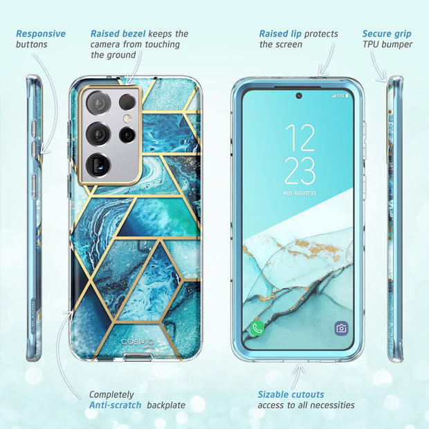 Galaxy S21 Ultra Cosmo Case(open box) - Ocean Blue